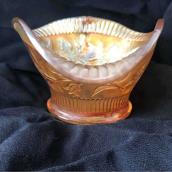 Carnival glass Dugan marigold windflower nappy - Picture 8 of 8